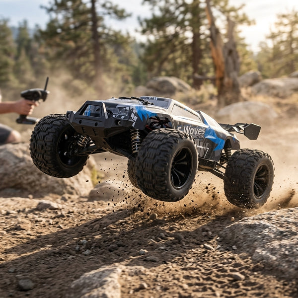 Auto Control Remoto 4x4 Todoterreno de Alta Velocidad con Ruedas Grandes - Image 1