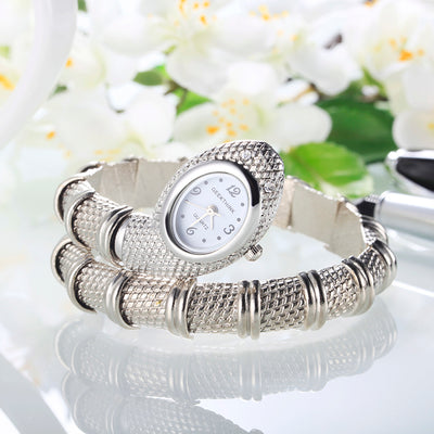 Reloj Pulsera Dorado Diseño Serpiente para Mujer - Image 12