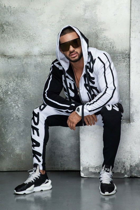 Sudadera Hoodie Cardigan Slim Estampado para Hombre - Image 7