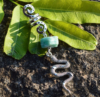 Accesorios para el Cabello de Cristal Natural Vikingo con Diseño de Serpiente - Image 8