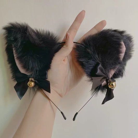 Diadema de Orejas de Gato Suave y Adorable
