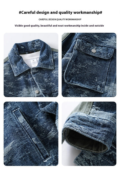 Chaqueta Camisa Denim Retro Americana Estilo Clásico - Image 10