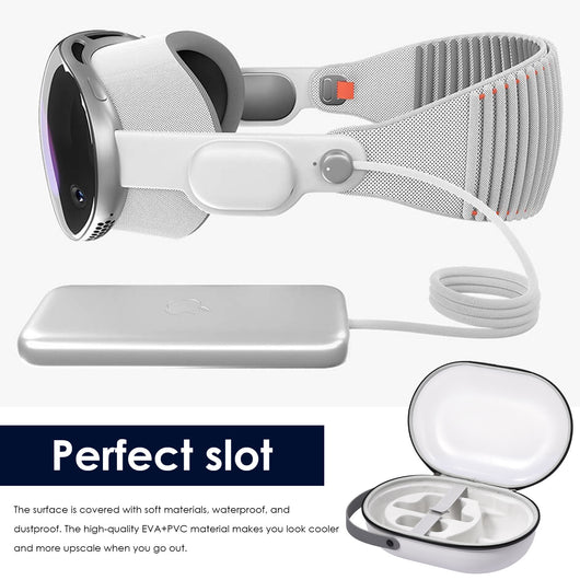 Estuche de Almacenamiento Premium para Vision Pro con Compartimento de Batería - Image 3