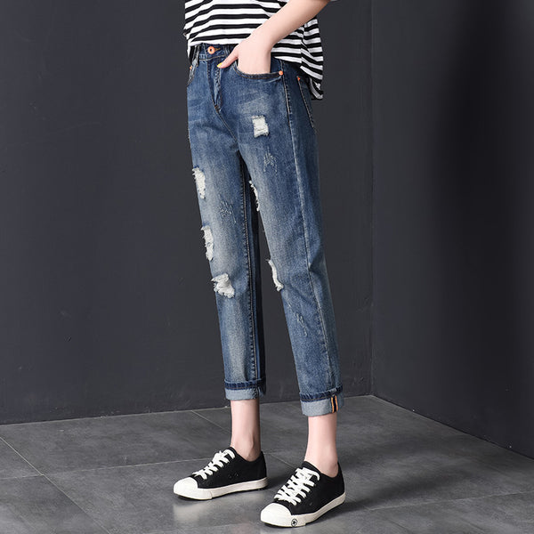 Pantalones Rectos Harlan Nine-Point de Corte Moderno