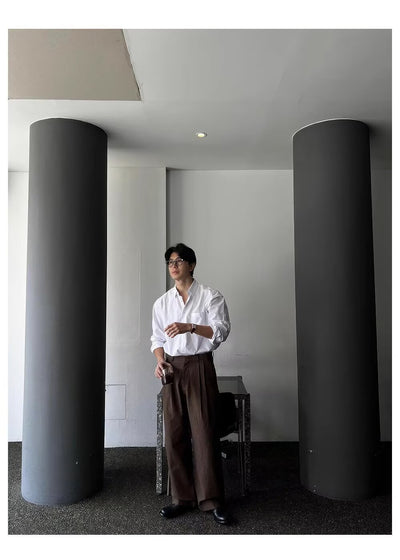 Camisa Suelta de Manga Larga para Hombre - Primavera y Otoño - Image 16