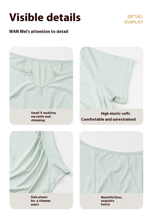 Playera Deportiva Ajustada de Secado Rápido con Control Abdominal - Image 17
