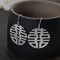Aretes Vintage de Plata S925 Mate para Mujer