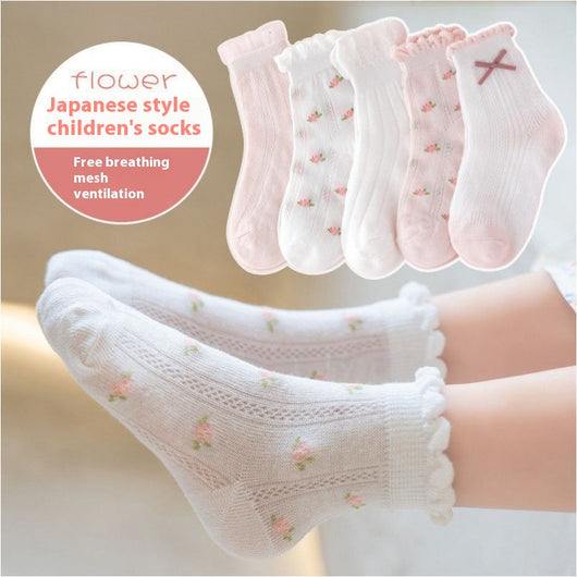 Calcetines Infantiles de Algodón Fino para Primavera y Verano - Image 4