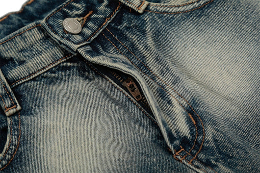 Pantalones Denim Tie-dye Punk Cintura Media - Image 11