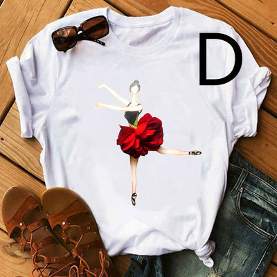 Falda Floral de Ballet Personalizada para Niña y Mujer - Manga Corta - Image 26