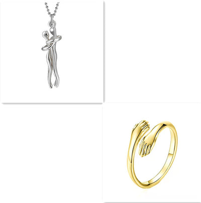 Collar Abrazo de Amor - Joyería Unisex para Parejas - Image 12