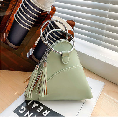 Bolso de Mano Texturizado con Borla para Mujer - Image 12