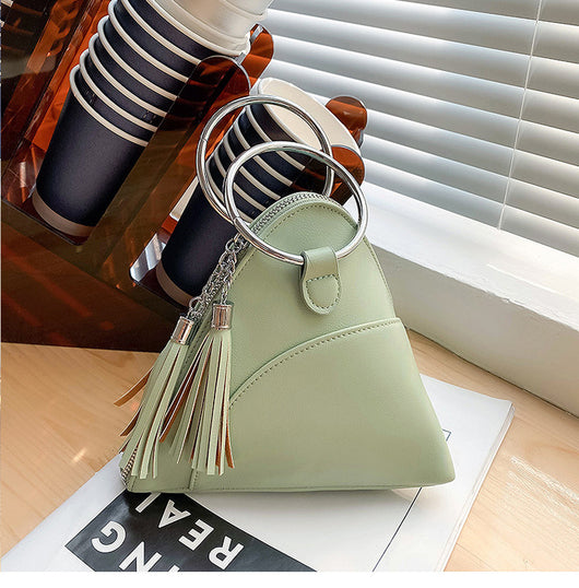 Bolso de Mano Texturizado con Borla para Mujer - Image 12