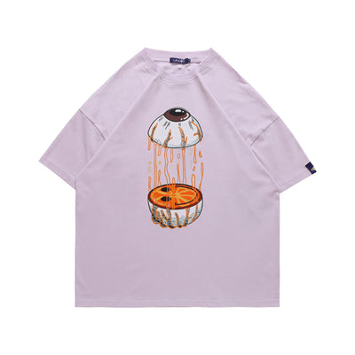 Camiseta Oversize Estampado Ojos - Unisex para Parejas - Image 6