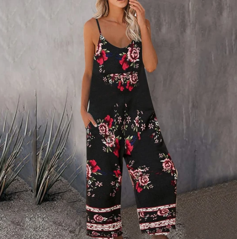 Jumpsuit Casual Estampado con Bolsillos - Tendencia Verano - Image 3