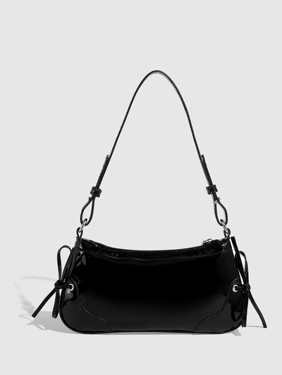 Bolso Bandolera Cuadrado Pequeño con Doble Moño - Diseño Minimalista Liso - Image 51