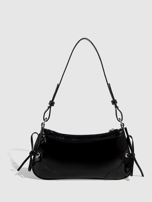 Bolso Bandolera Cuadrado Pequeño con Doble Moño - Diseño Minimalista Liso - Image 51