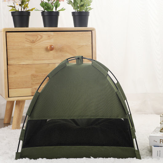 Cama Fresca para Mascotas con Carpa y Cojín Removible - Image 19