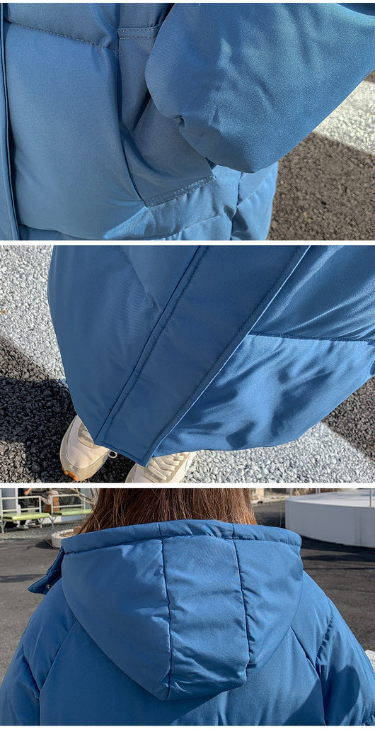 Chaqueta Puffer Acolchada de Plumón Suelta para Mujer - Image 26