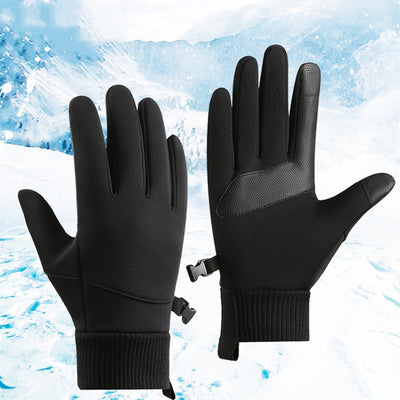 Guantes de Ciclismo Térmicos Acolchados Resistentes al Viento para Hombre