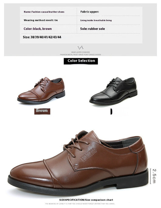 Zapatos Formales de Cuero para Hombre Talla Grande - Respirable y Cómodo - Image 13