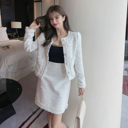 Chaqueta Larga con Falda Corta Cintura Alta para Mujer - Image 8