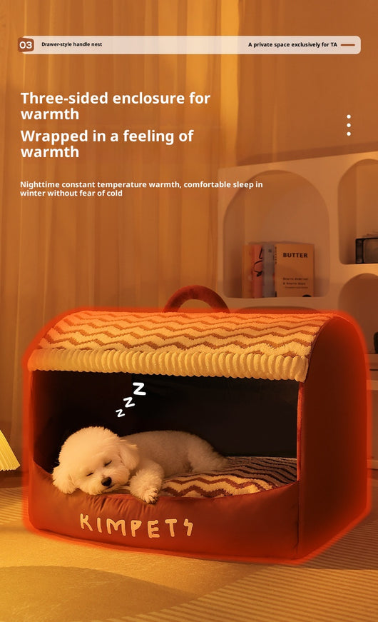 Caseta Semiencerrada Cuadros para Perros - Image 10