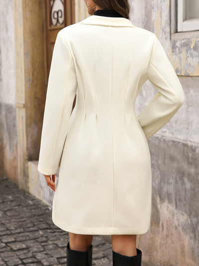 Abrigo de Lana Mujer con Detalles de Perlas - Diseño Clásico Elegante - Image 12
