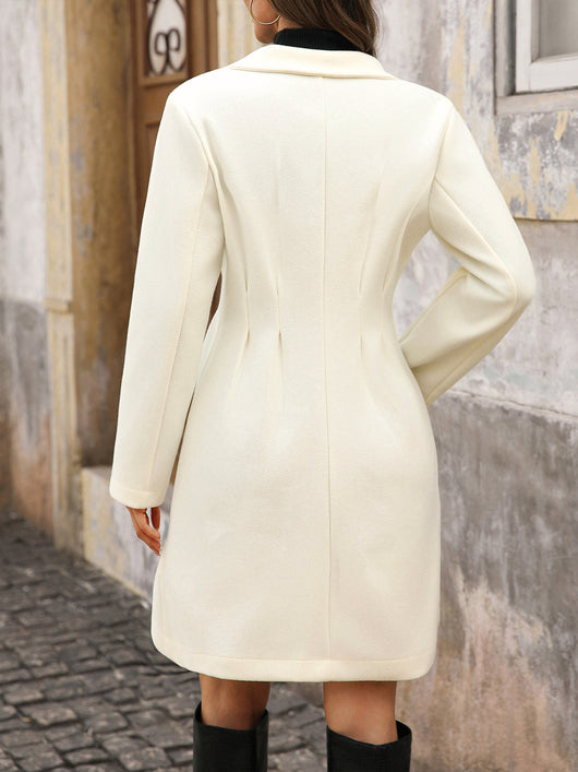 Abrigo de Lana Mujer con Detalles de Perlas - Diseño Clásico Elegante - Image 12
