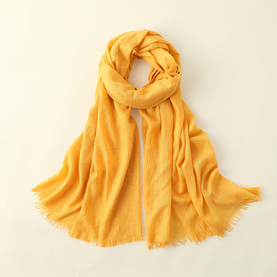 Pañuelo Artístico de Algodón y Lino - Colores Sólidos Elegantes - Image 27