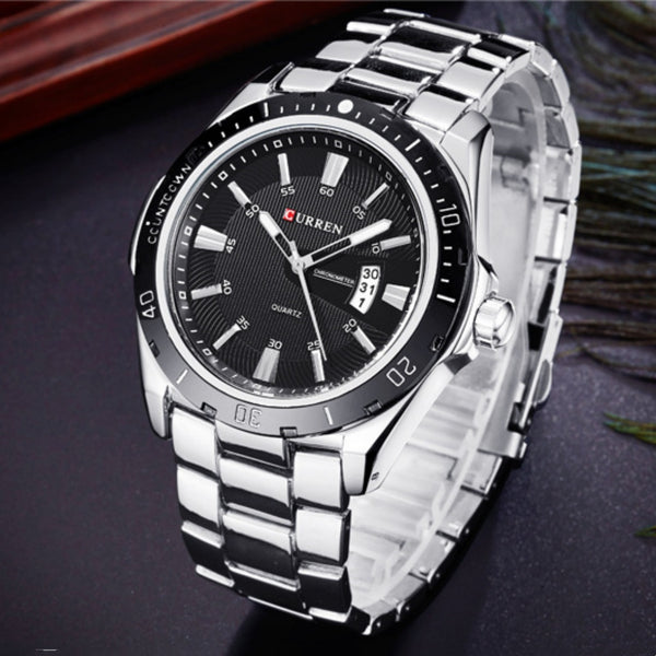 Reloj de Pulsera Hombre Resistente al Agua con Calendario