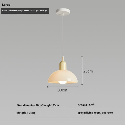 Lámpara Colgante Bauhaus Retro de Cristal para Restaurante - Image 11