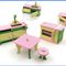 Casa de Muñecas de Madera Miniatura para Juego Infantil
