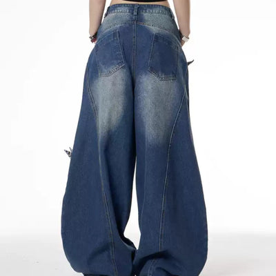 Pantalones Vaqueros Vintage Desgastados para Mujer - Image 5
