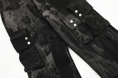 Pantalones Cargo Denim de Pierna Ancha para Hombre - Image 10