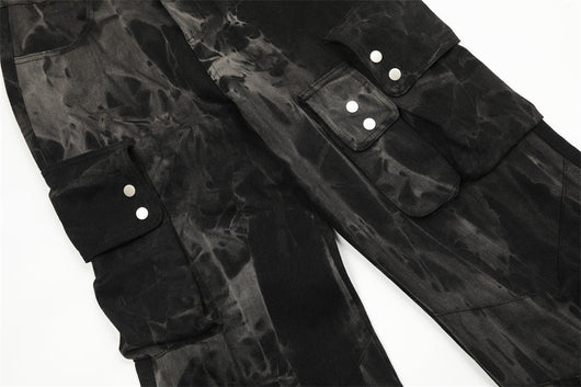 Pantalones Cargo Denim de Pierna Ancha para Hombre - Image 10