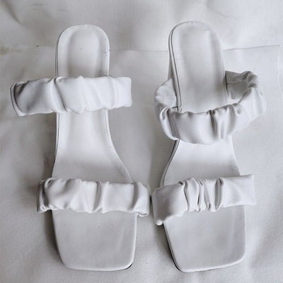 Sandalias de Tacón Cuadrado con Punta Abierta - Chanclas de Playa y Exterior - Image 4