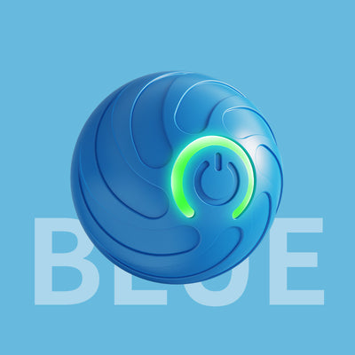 Orange pet jumping ball toy with a glowing blue power button, made from TPR material for dogs. - Image 8