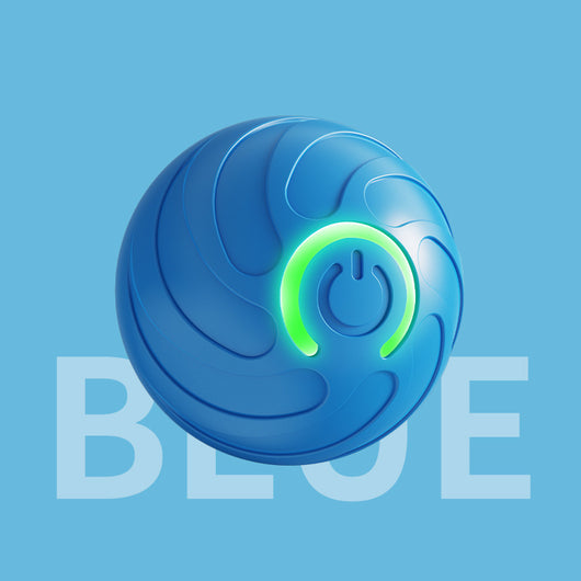 Orange pet jumping ball toy with a glowing blue power button, made from TPR material for dogs. - Image 8