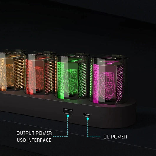 Reloj Digital LED RGB con Luz Ambiental Colorida - Image 7