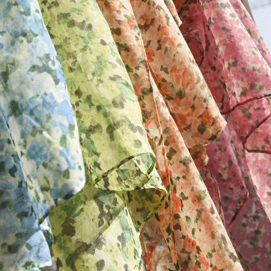 Pañuelo de Seda Floral Elegante - Bufanda Versátil para Mujer - Image 4
