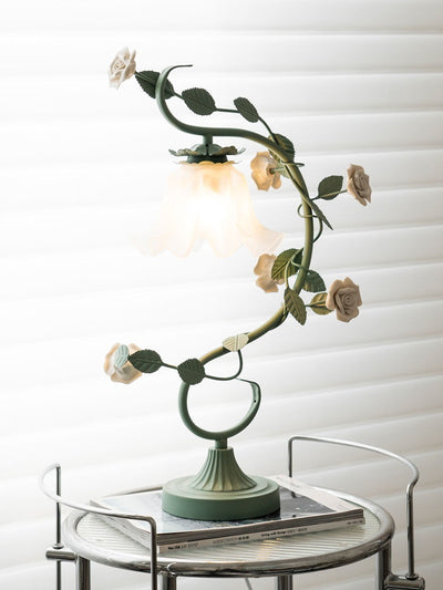 Lámpara de Mesita Retro con Flores Idílicas para Dormitorio - Image 27