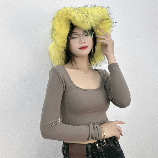 Gorro de Piel de Mapache Versátil y Elegante - Image 39