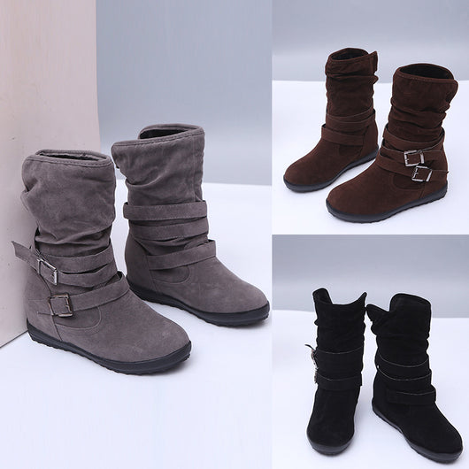 Botas de Algodón Forradas en Fleece con Doble Hebilla - Image 9