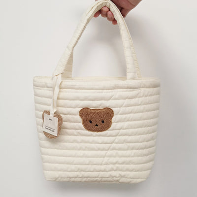 Bolsa Acolchada con Osito Bordado para Pañales y Accesorios - Image 10