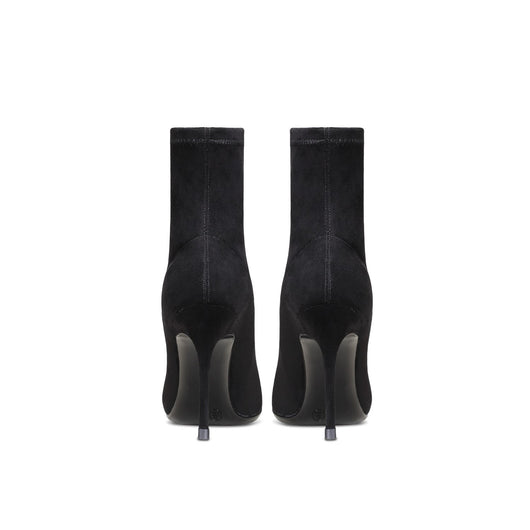 Botines de Tacón Alto en Cuero y Gamuza con Stretch - Image 3