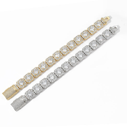 Pulsera Hip Hop Cierre Flip Circonita Rock para Hombre - Image 10