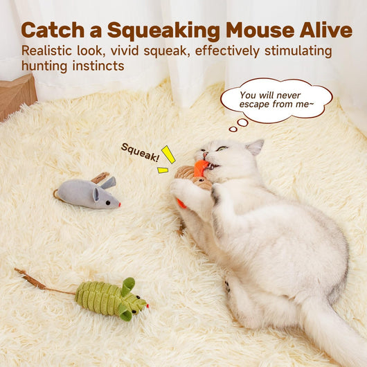 Juguetes Interactivos para Gatos con Catnip y Sonidos de Ratón - Image 6