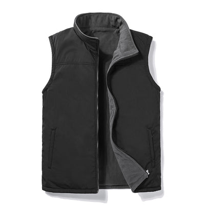 Chaleco Polar Reversible para Hombre - Abrigo Sin Mangas para Otoño e Invierno - Image 3