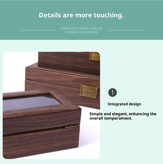 Caja Organizadora de Relojes Retro con Acabado Cuero PU y Diseño Madera - Image 23